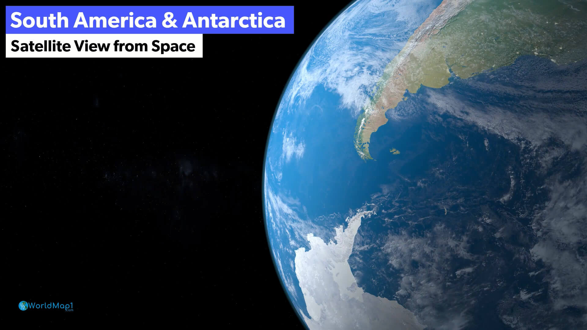 South America and Antarctica from Space